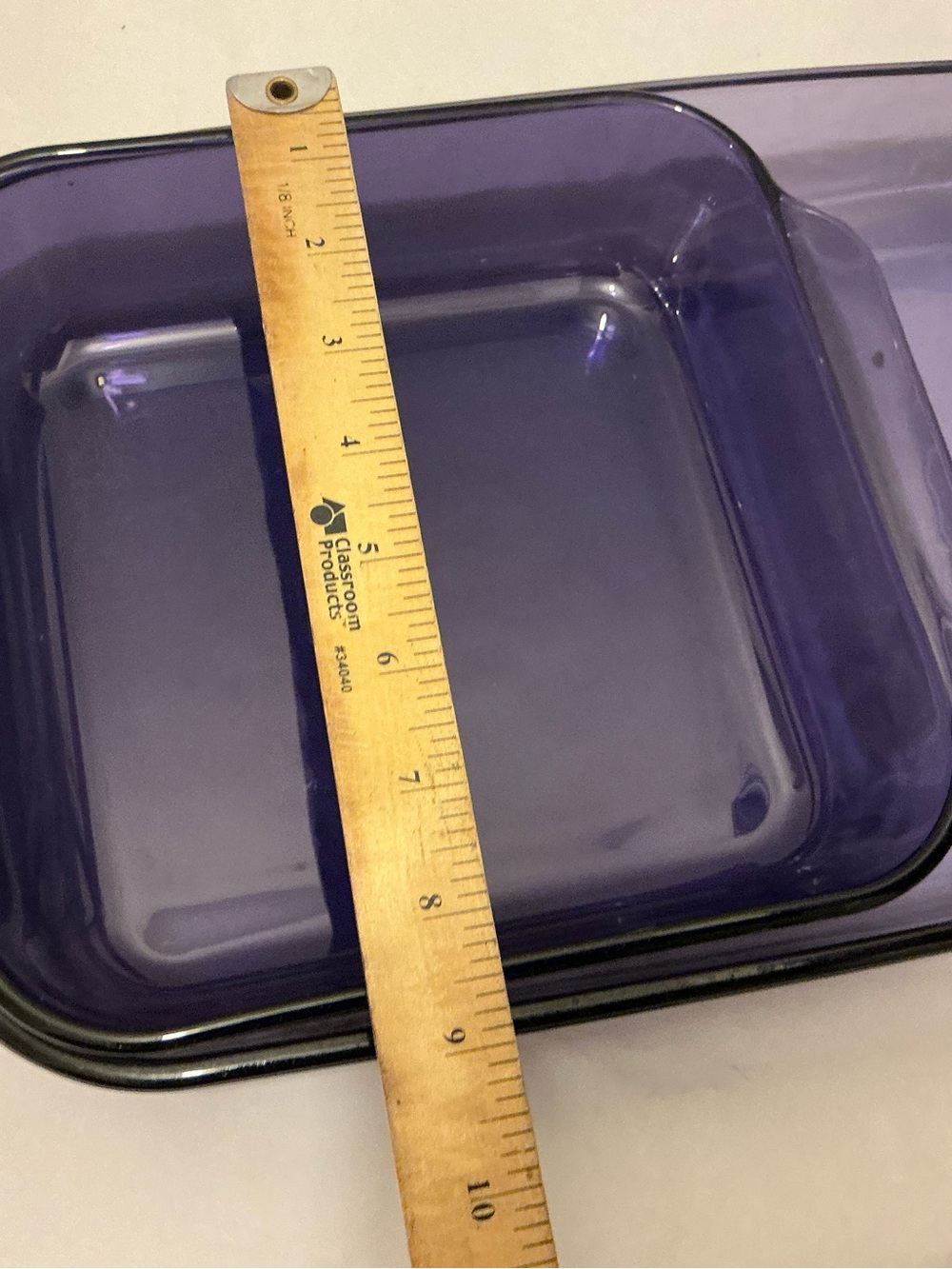 Pyrex Purple Glass Baking Dish Set - 2-Piece Square & Rectangular - Picture 8 of 9
